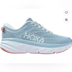 Hoka Women's Bondi 7 in Blue Fog/Blue Glass colorway size 9